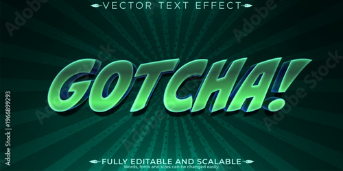 Comic book text effect, editable cartoon and comic text style