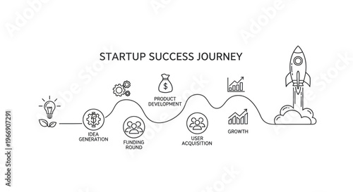 Startup Success Journey: Idea Generation to Growth and Launch