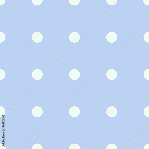 Soft Blue Polka Dot Aesthetic Pattern
