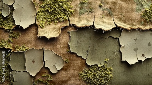 Close-up of Moss on a Concrete Wall