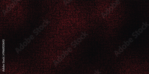 Bold red videowall background with pixel dots and electronic diode texture