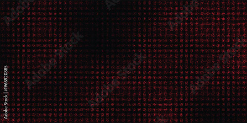 Trendy red digital display background with pixel matrix and diode screen effect look