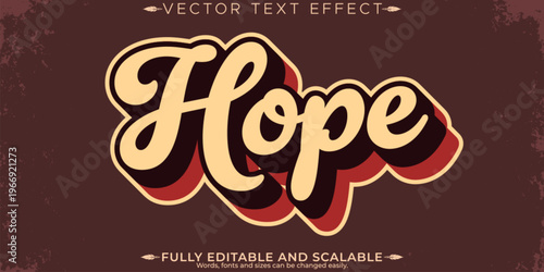 Retro sticker text effect, editable 70s and 80s text style