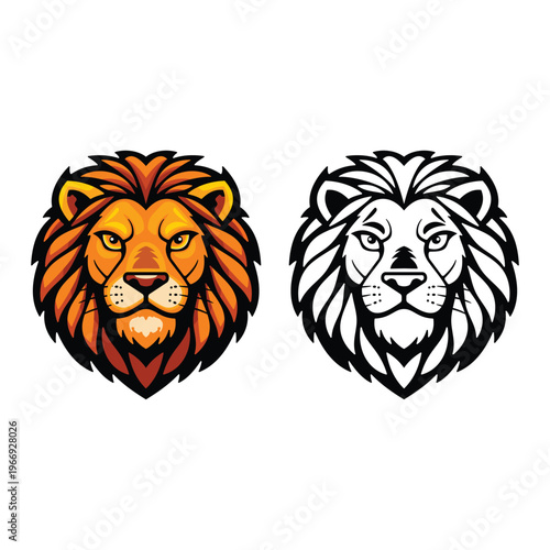 ANIMAL HEAD MASCOT - LION