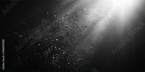 Abstract dark blue night sky with raindrops on the window misting into a textured gray fog and stormy water clouds for a moody nature backdrop