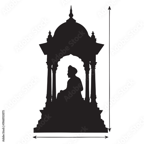 taj mahal vector illustration