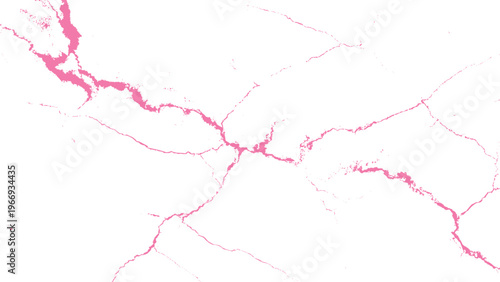 Pink cracks on white surface cracked texture broken material abstract pattern