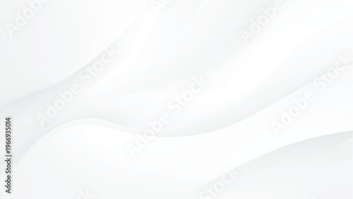 White wavy abstract background with smooth curves and subtle gradient effects in white hues simple elegant design element