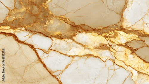 Beautiful beige and gold marble texture with white and brown veins for design and decoration purposes  elegant natural stone pattern
