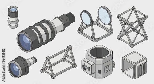 Collection of Scientific Instruments and Optical Devices.