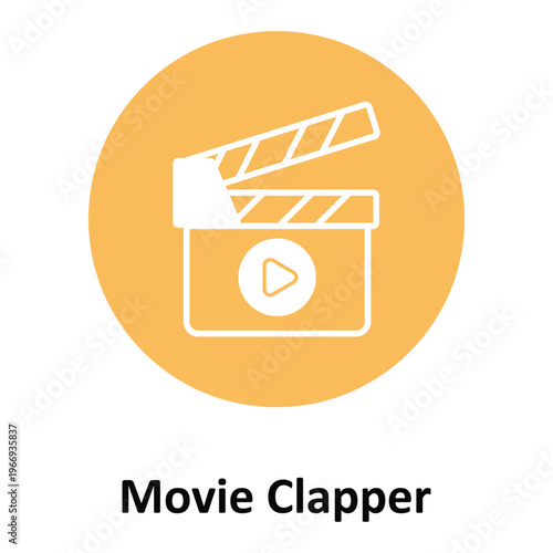 Movie Clapper Vector icon which can easily modify or edit