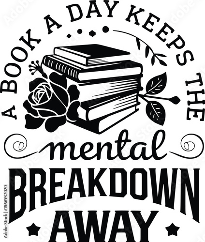 vector illustration of a reading book