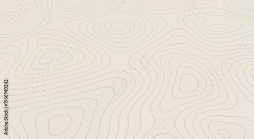 Topographic Map Contour Lines Background, Abstract Topography, Cream and Beige