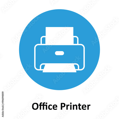  Office Printer Vector icon which can easily modify or edit