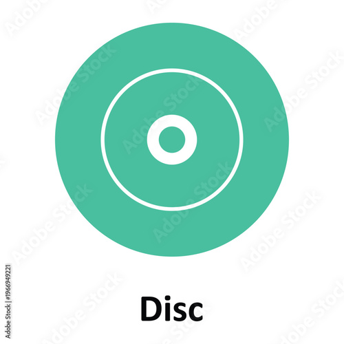 Disc Vector icon which can easily modify or edit