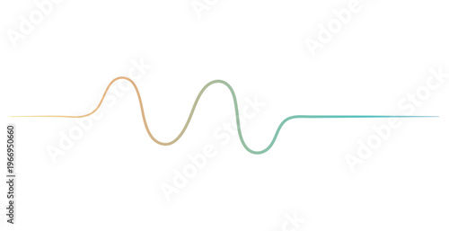A colorful gradient waveform a with smooth curves and lines