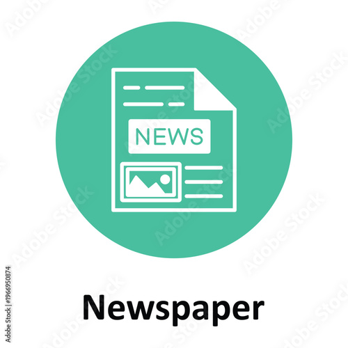 Newspaper Vector icon which can easily modify or edit