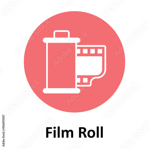 Film Roll Vector icon which can easily modify or edit