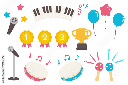 キッズカラオケ大会のアイテムセット