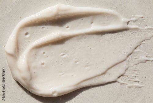 Cosmetic Cream Smear Texture with Glossy and Matte Finish, Skincare Product Background