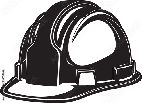Black Hard Hat for Construction and Safety Purposes Only