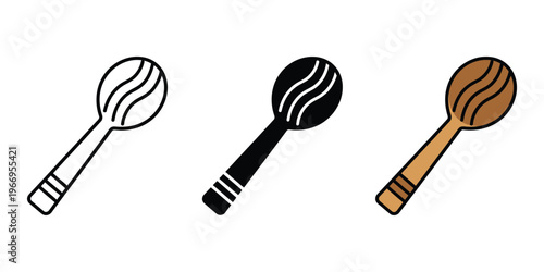 Three colorful maracas isolated on transparent background