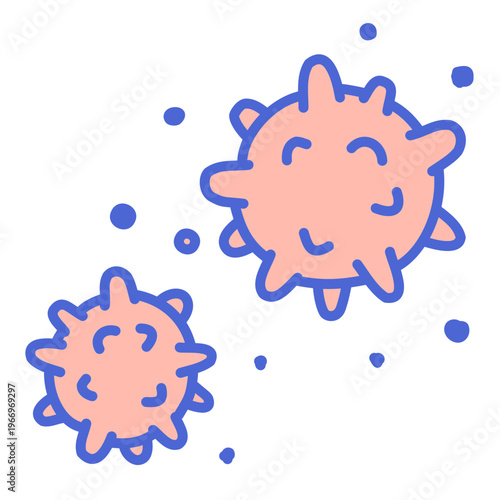 Microscopic World: A colorful illustration captures the intricate form of microbes and cells, bringing to life the invisible world of microscopic organisms. 