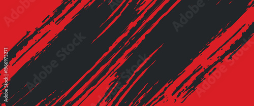 Background, contrast red and black color abstract template for business design. Technology style. You can use it for advertising, sports posters, templates, business presentations. Vector illustration