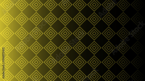 Dynamic geometric diamond pattern with a striking yellow to black gradient background, offering a modern abstract design texture