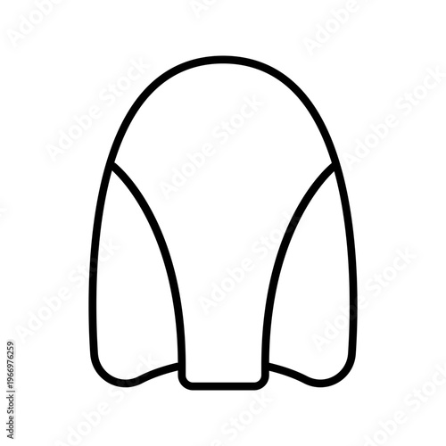 Swimming board icon. Sports and swimming line symbol. Black and white.