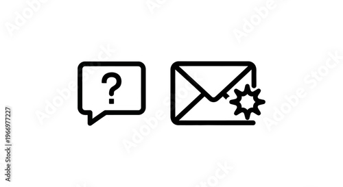 Tooltip guide and in-app message interface icons, user experience help and email notification