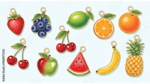 Cute Fruit Charms for Jewelry Making & Craft Projects | Wholesale Bulk
