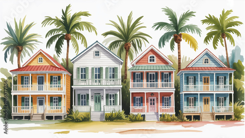 tropical beach house