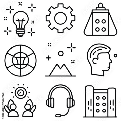 Creative graphic elements offer a versatile toolkit for design and presentation needs. Emphasizing simplicity and clarity.