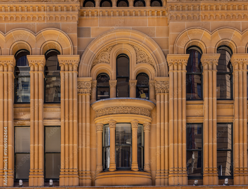 Obraz premium 31 March 2026 Facade of historical building in Sydney Australia Queen Victoria Building QVB
