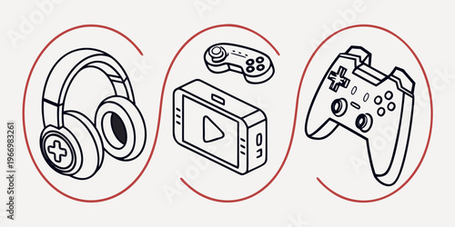 Gaming and music headphones game console controller