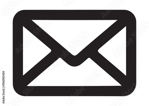 email message icon with envelope logo silhouette, online messaging envelope logo silhouette vector illustration, digital email communication icon logo silhouette design on white background