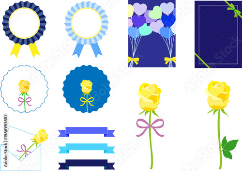Father’s Day Decorative Illustration Set (No Text)