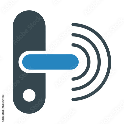 Vector of a wireless social media sharing icon with signal waves emanating from it
