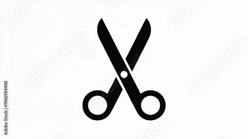 Scissors icon cutting tool symbol for editing and crafting purposes