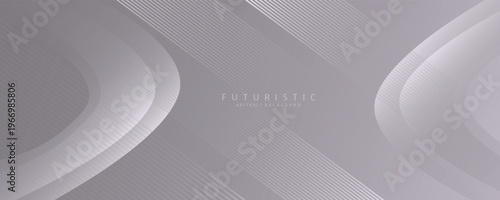 White abstract background. Dynamic shape composition with shadows. Bright white geometric shape design. Futuristic technology concept. Suitable for banners, business, websites, headers, and covers.