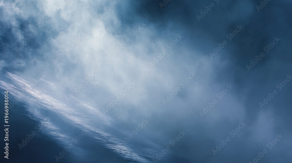 Fototapeta premium Dramatic Atmospheric Sky with Shimmering Light and Clouds Creating a Captivating Backdrop for Nature and Landscape Photography