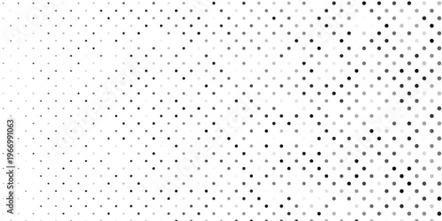 Dot pattern seamless background. Polka dot pattern template Monochrome dotted texture modern digital