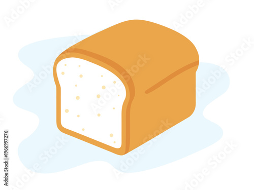 Bread loaf with crust and soft interior fresh from oven bread loaf