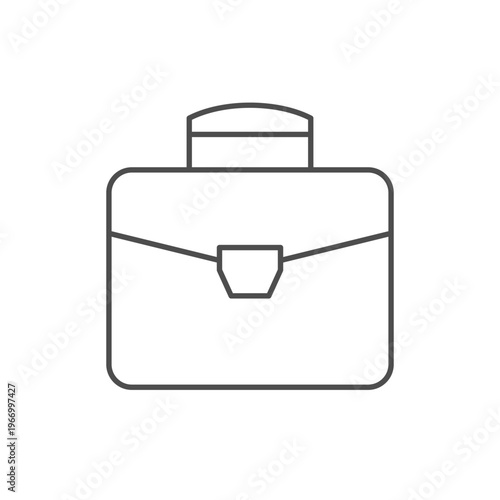 Business briefcase line outline icon