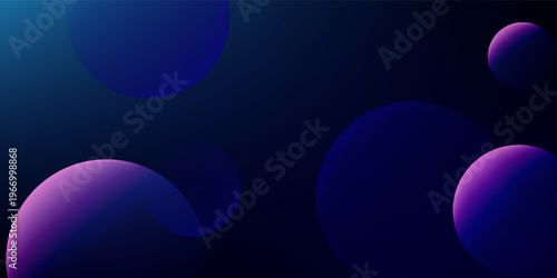 three dimensional earth dark blue and purple circle background.eps 10