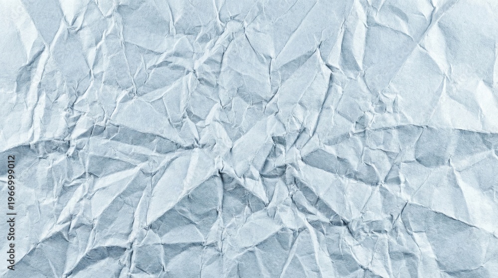 Obraz premium Intricate crumpled white paper texture, dynamic folds and shadows