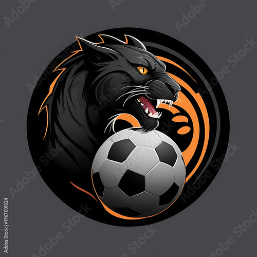 A fierce tiger illustration with a volleyball, set against a dynamic yellow and orange background with stylized streaks
