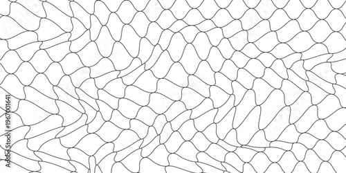 Curved net pattern. Seamless design for sportswear or equipment like soccer goals, volleyball nets, basketball hoops, hockey nets, and athletic gear. eps 10