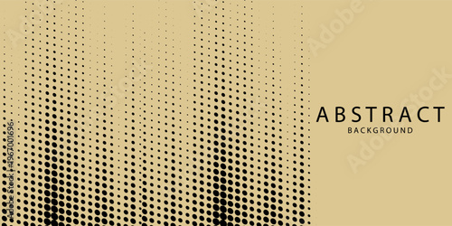 Energetic abstract sport background with beige brush stroke and halftone dots on black. Perfect for fitness posters, gym banners, extreme sport flyers, martial arts events, and athletic tournament.